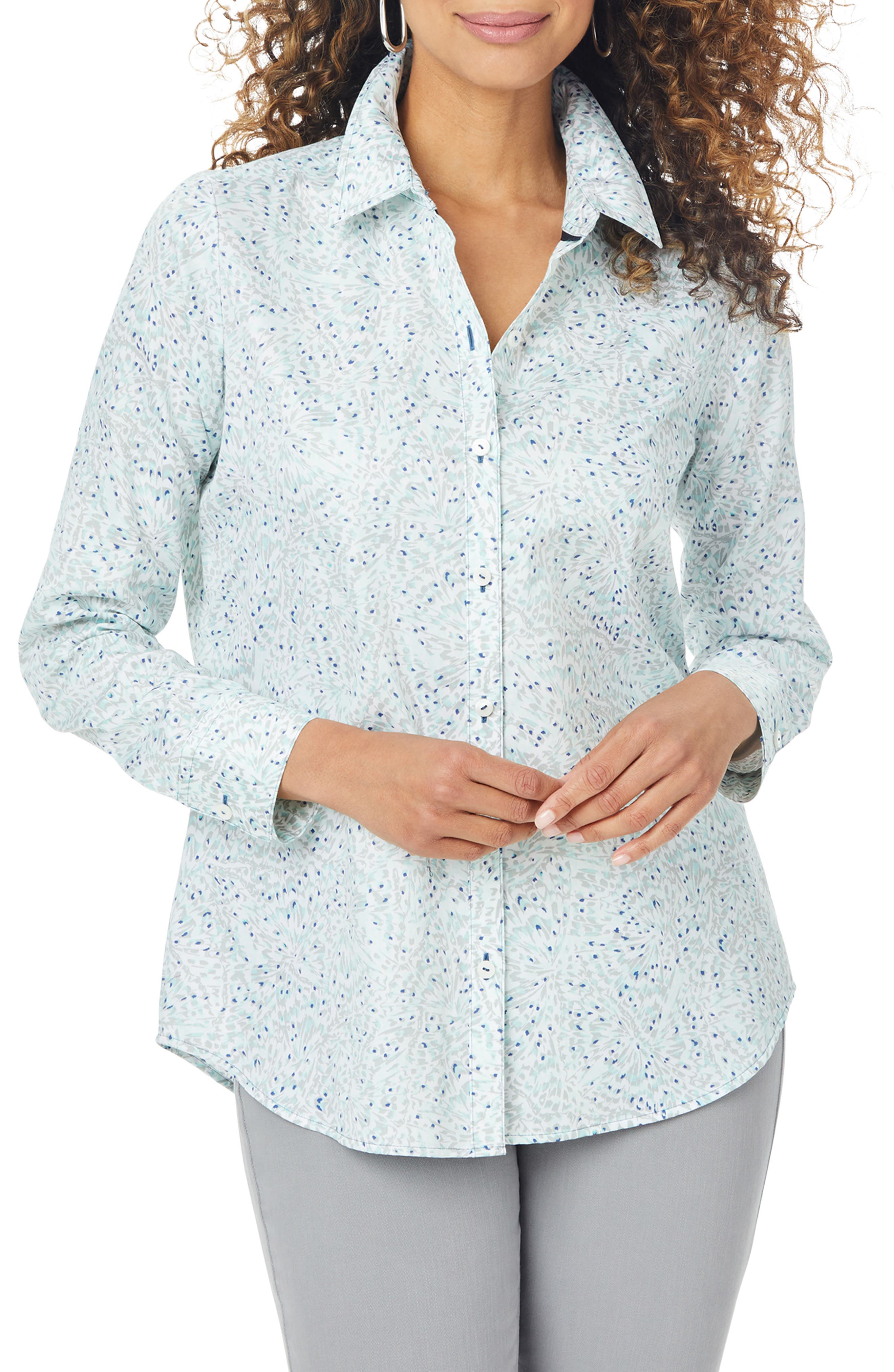 Foxcroft Womens Petite Ellen Non Iron Stretch Shirt Foxcroft Womens Petite Ellen Non Iron Stretch Shirt